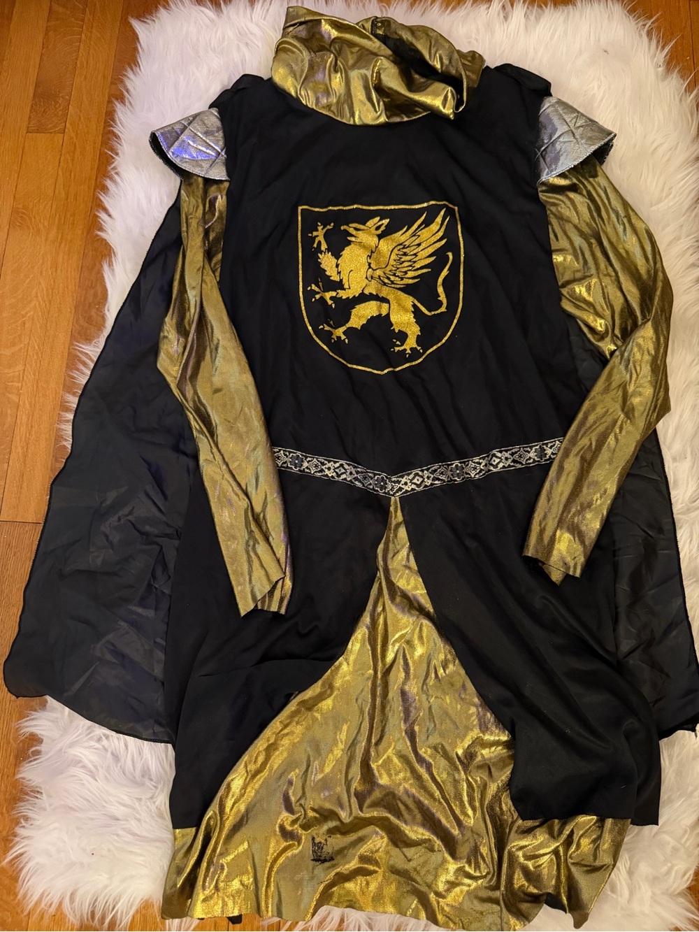 Gold and Black Griffin Knight Men’s Costume